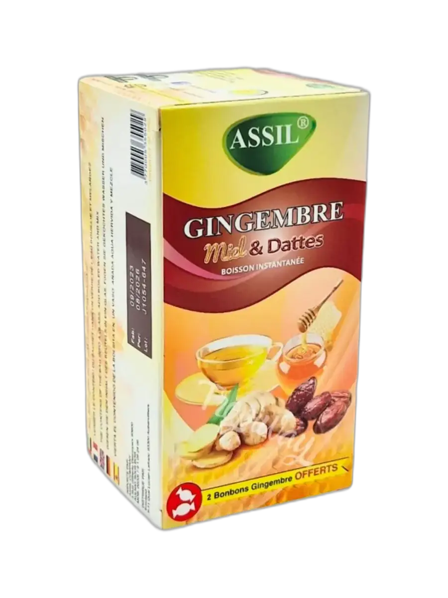 Boisson instantanée gingembre miel et dattes
