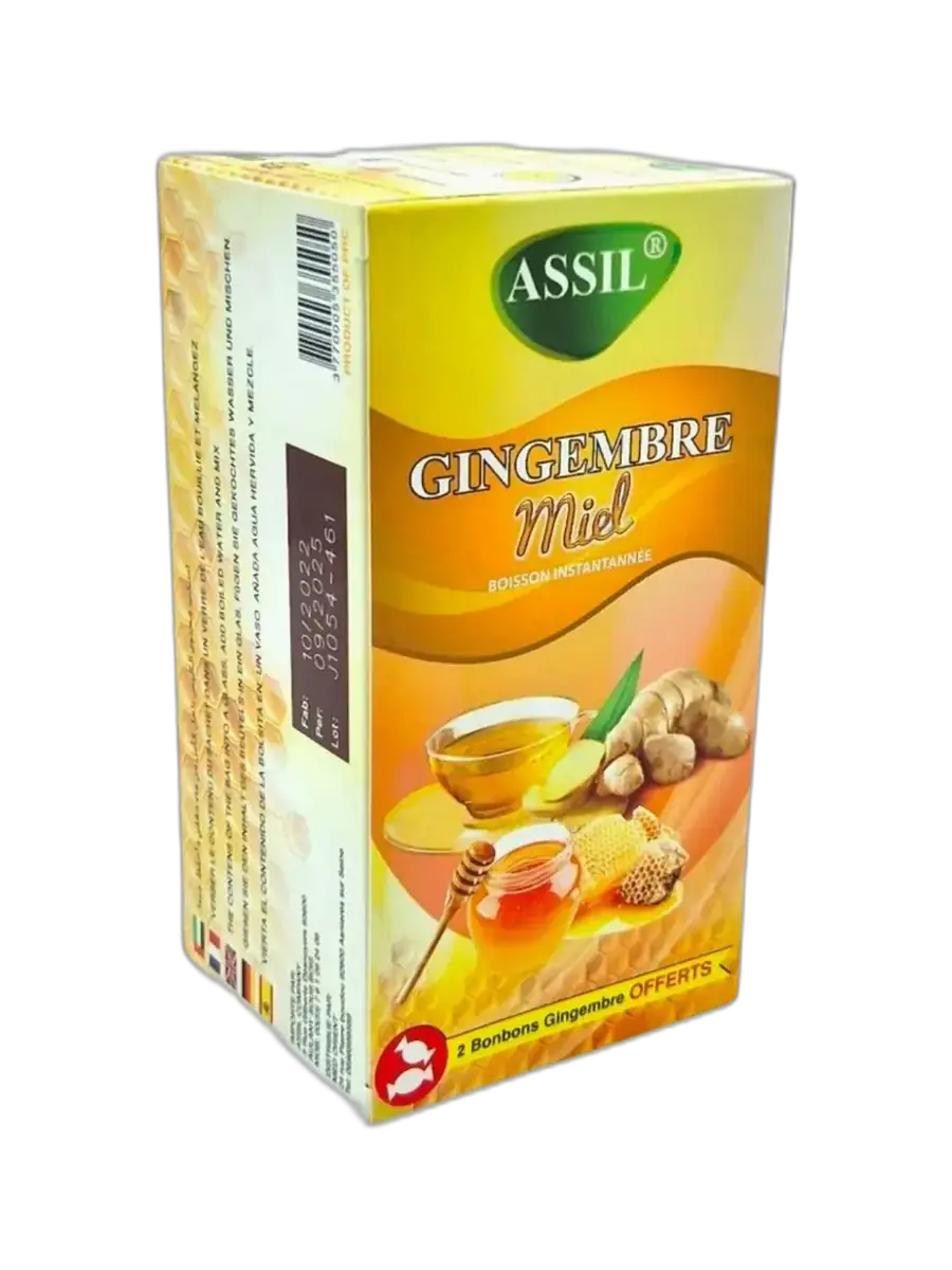 Thé au Gingembre & Miel – Marque ASSIL