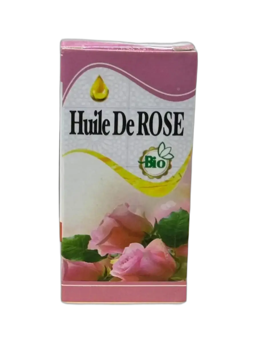Huile de rose bio, visage, corps et cheveux, 30 ml