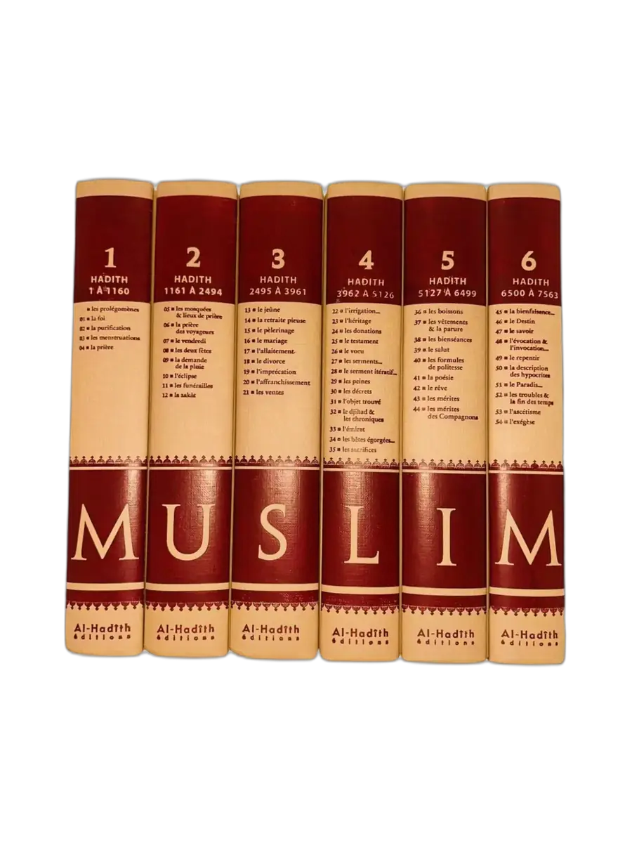 Sahîh Muslim – Traduction Intégrale en 6 Tomes (Arabe-Français)